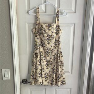 Abercrombie & Fitch Cream and Yellow Skirt